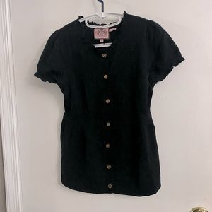 Juicy Couture Y2K 2000’s Eyelet Knit Sweater Top